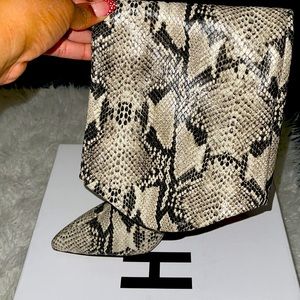 Snake skin boots